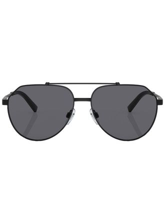 Dolce & Gabbana Eyewear Occhiali da sole con montatura stile pilota - Nero