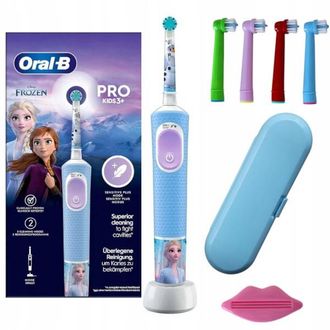 OEM Estuche Para Cepillo De Dientes El&eacute;ctrico Oral-b Vitality Pro D103 Para Ni&ntilde;os De 3 A&ntilde;os En Adelante, Dise&ntilde;o De Frozen