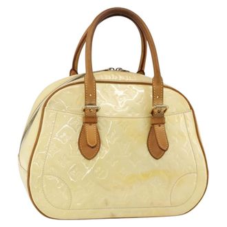 Louis Vuitton Summit Drive Monogram Vernis Yellow Patent_Leather Handbag (Pre-Owned)