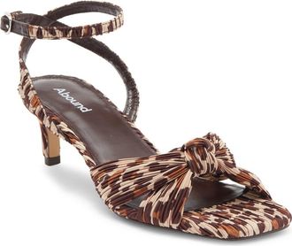 Abound Diana Kitten Heel Sandal in Tan Leopard at Nordstrom Rack, Size 7.5