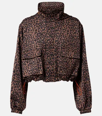 The Upside Ludlow Ace leopard-print track jacket