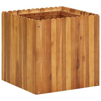 Berkfield Home Garden Raised Bed 50x50x50 cm Solid Acacia Wood in Brown | Size: 50 x 50 x 50 cm