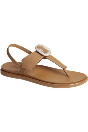 Olukai Womens Lai T-Bar Sandal In Tan