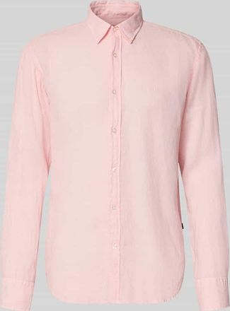 Boss Orange by Hugo Boss BOSS Orange Regular Fit Freizeithemd aus reinem Leinen Modell RELEGANT in Altrosa, Gr&ouml;&szlig;e XXXL