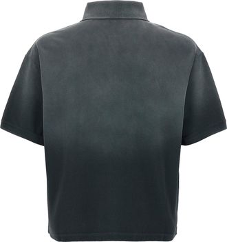 Alexander McQueen Mens Gray Cotton Polo Shirt