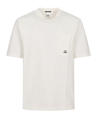 C.P. Company Short-Sleeve Crew Neck T-Shirt With Chest Pocket And Logo