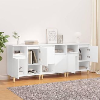 Berkfield Home Sideboards 3 pcs White 60x35x70 cm Engineered Wood | Size: 60 x 35 x 70 cm