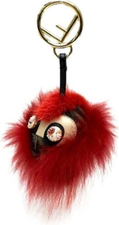 Fendi Pre-owned Sleutelhanger - Dames - Vintage Accessoires - Rood - ONE Size - Vintage