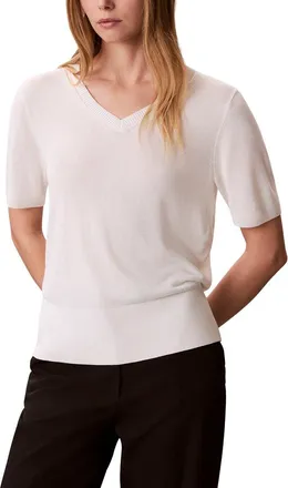 Calvin Klein Viscose Knit Sweater T-Shirt