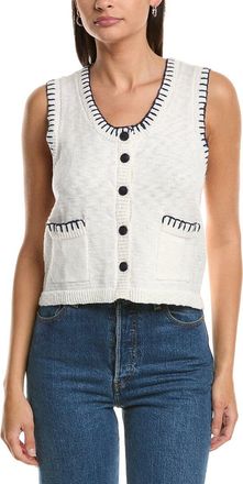 Vintage Havana Whipstitch Knit Vest