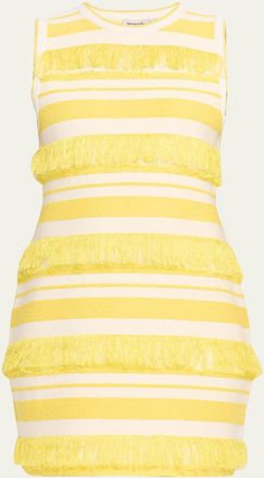 SIMKHAI Elly Knit Fringe Mini Dress