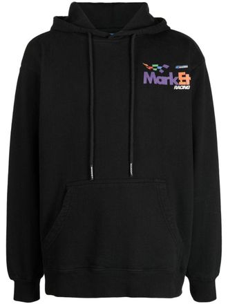 Market Katoenen hoodie - Zwart