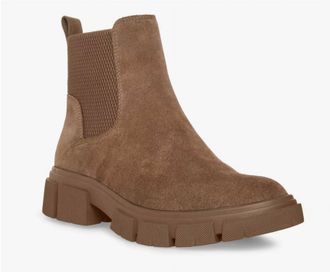 Blondo Womens Posey Waterproof Bootie In Dark Taupe