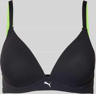 Puma BH mit Logo und verstellbaren Tr&auml;gern in Black, Gr&ouml;&szlig;e 75A