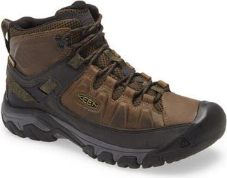 Keen Targhee III Mid Waterproof Hiking Boot in Olive/Black at Nordstrom, Size 12