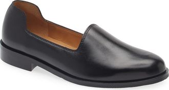 Jacques Solovi&egrave;re Slim Slip-On Shoe in Black at Nordstrom, Size 41.5