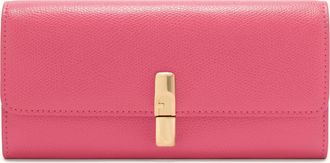 Furla Iride Continental Wallet Xl Velvet Pink Textured Leather Woman