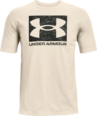 Under Armour Mens Ua ABC Camo Boxed Logo SS T-Shirt, White (White), L