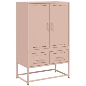 vidaXL Credenza Rosa 68x39x111,5 cm Acciaio - Vidaxl