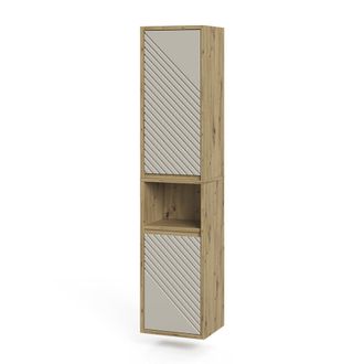 Vicco Armario De Ba&ntilde;o Viola, Roble Artesanal/cachemira, 38 X 170 Cm, Vicco