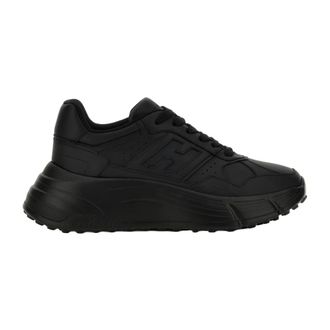 Hogan Sneakers, female, Black, 3 1/2 UK, H669 Lace-up Shoe