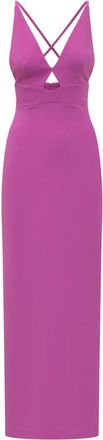 Solace London Pink V Neck Maxi Dress