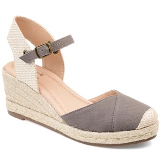 Journee Collection Women & apos;s Ashlyn Medium and Wide Width Espadrille Wedge Sandals