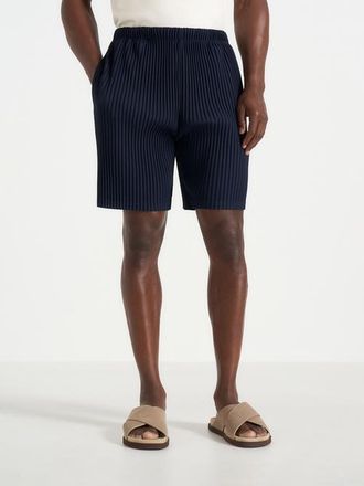 Mani&egrave;re De Voir Drew Pleated Shorts in Navy at Nordstrom, Size X-Large/xx-Large