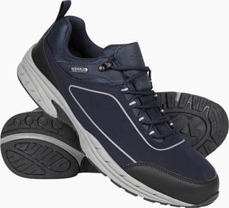Mountain Warehouse Mens Mountain Warehouse Mens Ramble Softshell Waterproof Trainers - Navy - Size: 11