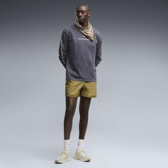 Puma Shorts in tessuto Run Culture Collective T7 5 dal taglio morbido da uomo, Abbigliamento, Marrone, XXL
