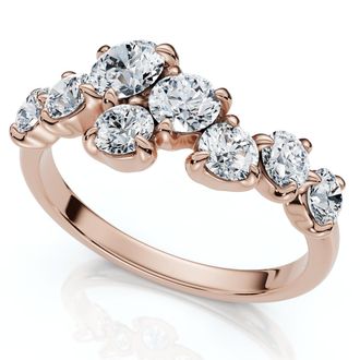 Pompeii3 1.00Ct Diamond Constellation Wedding Anniversary Ring 14k Gold or Pt Lab Grown