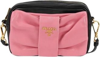 Prada Pre-owned Cross Body Bags, female, Multicolor, Size: ONE SIZE Pre-owned Leather Cross Body Bag