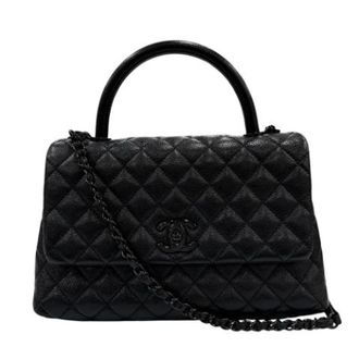 Chanel Pre-owned Vintage Schoudertas - Dames - Pre-owned - Zwart - Maat: ONE Size Leer