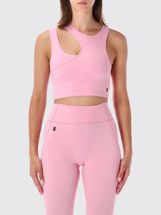 On Running Top sportivo cropped monospalla con cut-out in tessuto tecnico