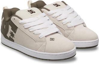 DC Sneaker DC SHOES Court Graffik, Herren, Gr. 12,5(46,5), gr&uuml;n (olive, citrus), 57.05% Leder, 28.2% Synthetikmaterial, 13.87% Polyester, 0.88% Textil, S