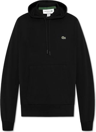 Lacoste Fleece Hoodie - Heren - Hoodies - Zwart - L - Katoen - Hoodies & sweatvesten