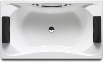 Roca Ba&ntilde;era Becool Sin Masaje 190x110 Cromo Blanco