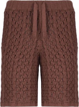 Laneus Bermuda in maglia - Marrone