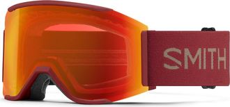 Smith Squad MAG 177mm Snow Goggles in Ironwood /Chromapop Red at Nordstrom