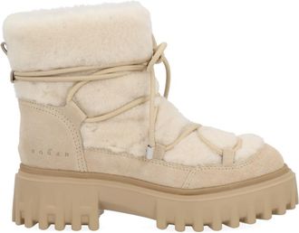 Hogan Beige Ankle Boots