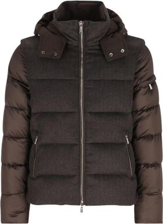 Moorer Casciano-se 9 Jas - Heren - Winterjassen - Bruin - L - Wol - Jassen