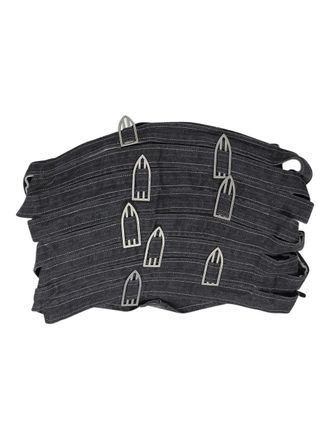 Who Decides War by Ev Bravado Top Bandeau crop con borchie - Blu