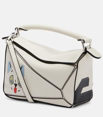 Loewe x Louis Wain Futurist Cat Puzzle tote bag