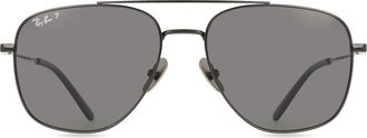 Ray-Ban RB8097 William Titanium Polarized 926748 Mens Sunglasses Black Size 59