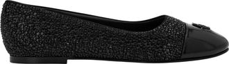 Philipp Plein Ballerina - Dames - Ballerinas - Zwart - 35 EU - Leer - Schoenen
