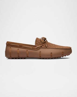 Swims Men & apos;s Woven Textile and Suede Drivers