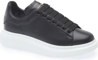 Alexander McQueen Oversize Sneaker in Black at Nordstrom, Size 10.5Us