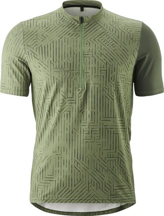 Gonso Radtrikot GONSO Adventure Jersey Halfzip M, Herren, Gr. S, gr&uuml;n (schilfgr&uuml;n), 88% Polyester (recycelt), 12% Elasthan, Rundhals, Trikots Radtrikot, Her