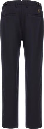 Incotex Pleated Virgin Wool Trousers - Black