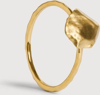 Monica Vinader Gold Fragments Stacking Ring